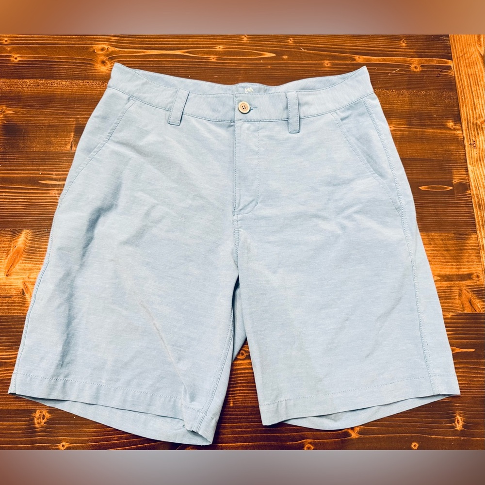 Southern Tide Sky Blue Flat Front Shorts Size 32‎ Inseam 8.5”